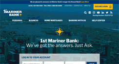 Desktop Screenshot of 1stmarinerbank.com