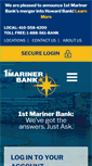 Mobile Screenshot of 1stmarinerbank.com
